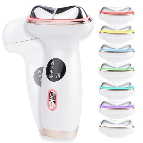 Kdune Microcurrent Facial Device with Red Light and 7in1 Hot Cold Gua Sha Modes Face Neck Eye Massager for Morning Depuffing and Daily Skincare Routine - Image 1