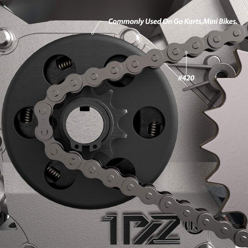 1PZ قابض مركزي 1PZ BA5-10T مع 10 سن لجنزير #40/41/420 لسيارة الكارتينج والدراجة الصغيرة - Image 5