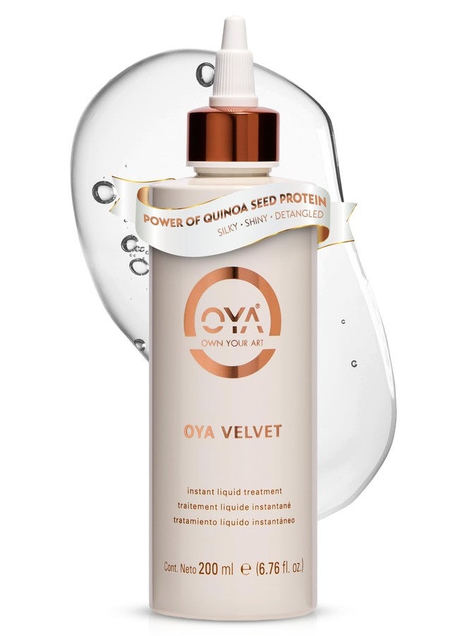OYA - Velvet Instant Hair Conditioner for Women - Deep Hydrating Treatment for Dry, Damaged, Curly, Color Treated Hair - Moisturizing Keratin Repair for Healthy, Soft, Smooth Hair - 200ml/6.76oz - Image 1