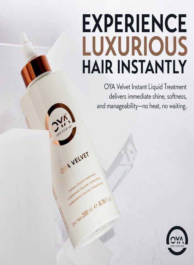 OYA - Velvet Instant Hair Conditioner for Women - Deep Hydrating Treatment for Dry, Damaged, Curly, Color Treated Hair - Moisturizing Keratin Repair for Healthy, Soft, Smooth Hair - 200ml/6.76oz - Image 3