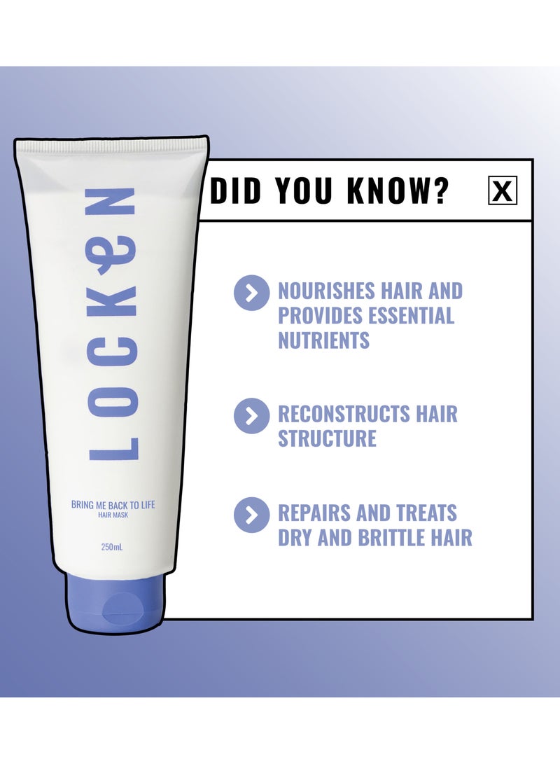 LOCKEN HAIR MASK – Deeply Conditions, Repairs & Softens Hair (250ml)  - Image 3