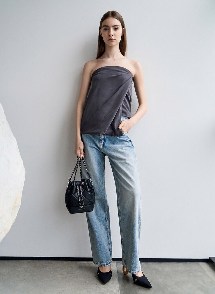 تشارلز & كيث جوليا مطوفة ثنائي الاتجاه حقيبة دلو - Image 3