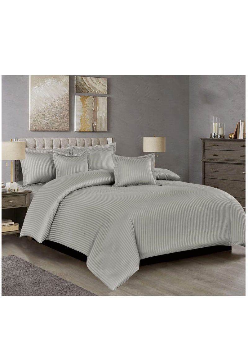 مون مفرش فندقي نفرين 6 قطع ونفر ونص 4 قطع  خامة مايكروفايبر