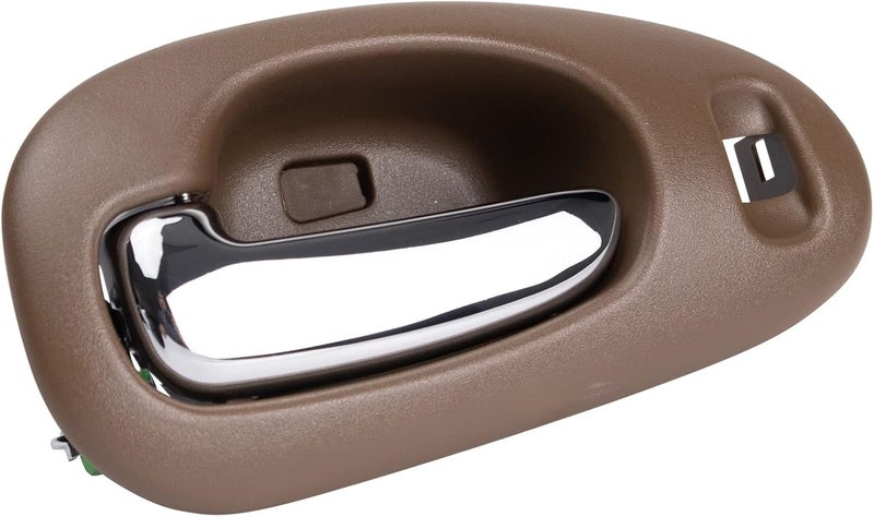 TRQ Front Left Interior Door Handle Chrome & Beige Drivers Side Compatible with 1999-2004 Chrysler 300M 1998-2004 Concorde 1999-2001 LHS - Image 3