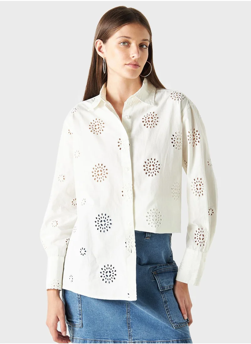 Lee Cooper Printed Button Down Shirt