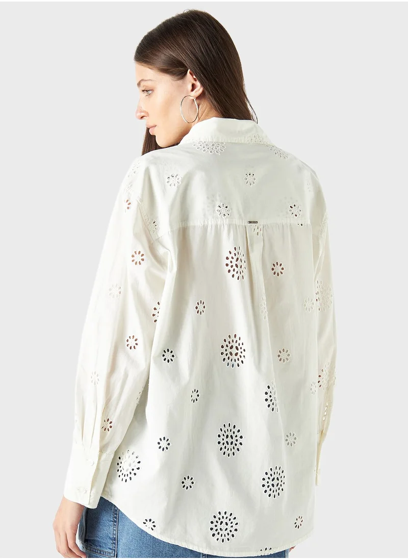 Lee Cooper Printed Button Down Shirt