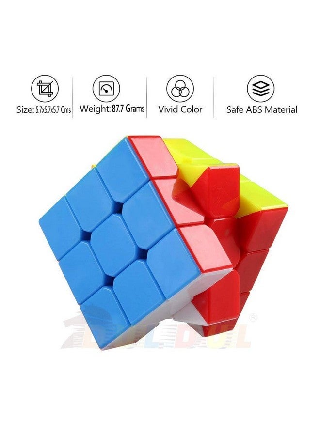 DUL DUL ? 3x3 Magic Speed Cube - Smart Premium [IQ Tester] Anti Stress for Anti-Anxiety Adults Kids - Best High Speed Puzzle Toy Turns Quicker and More Precise - Image 2