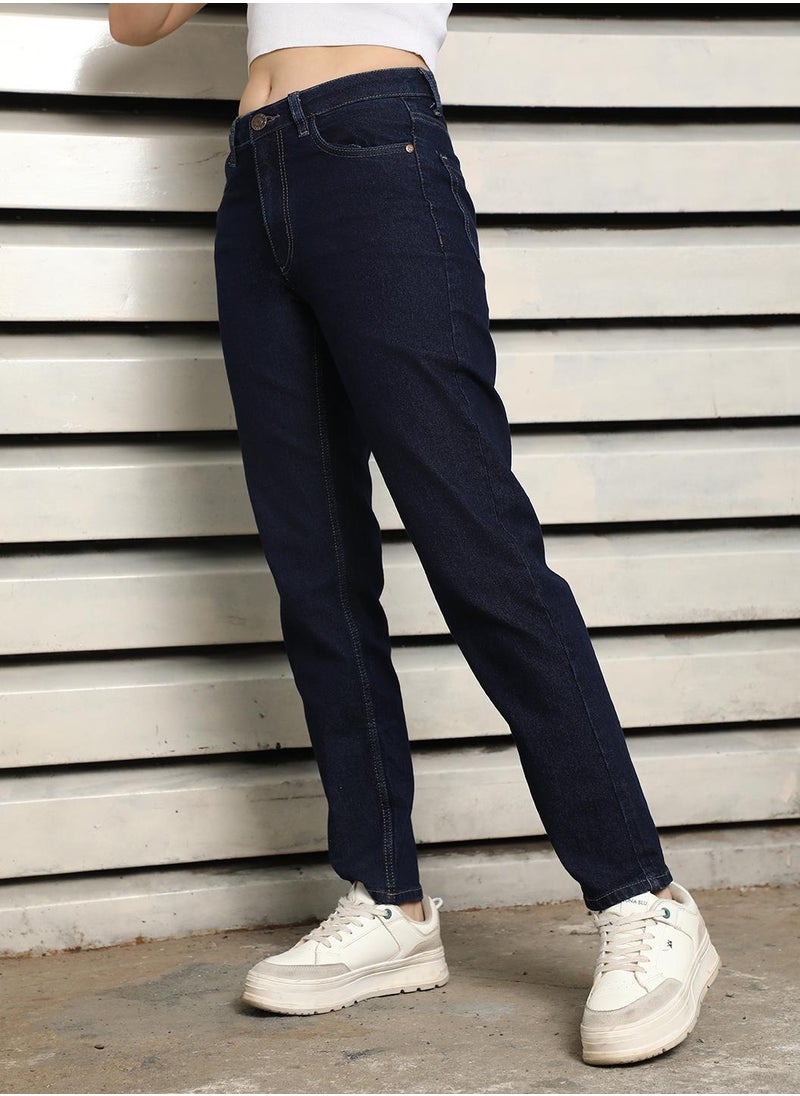 HIGH STAR - Indigo Slim Fit High-Rise Stretchable Jeans for Women - Image 1