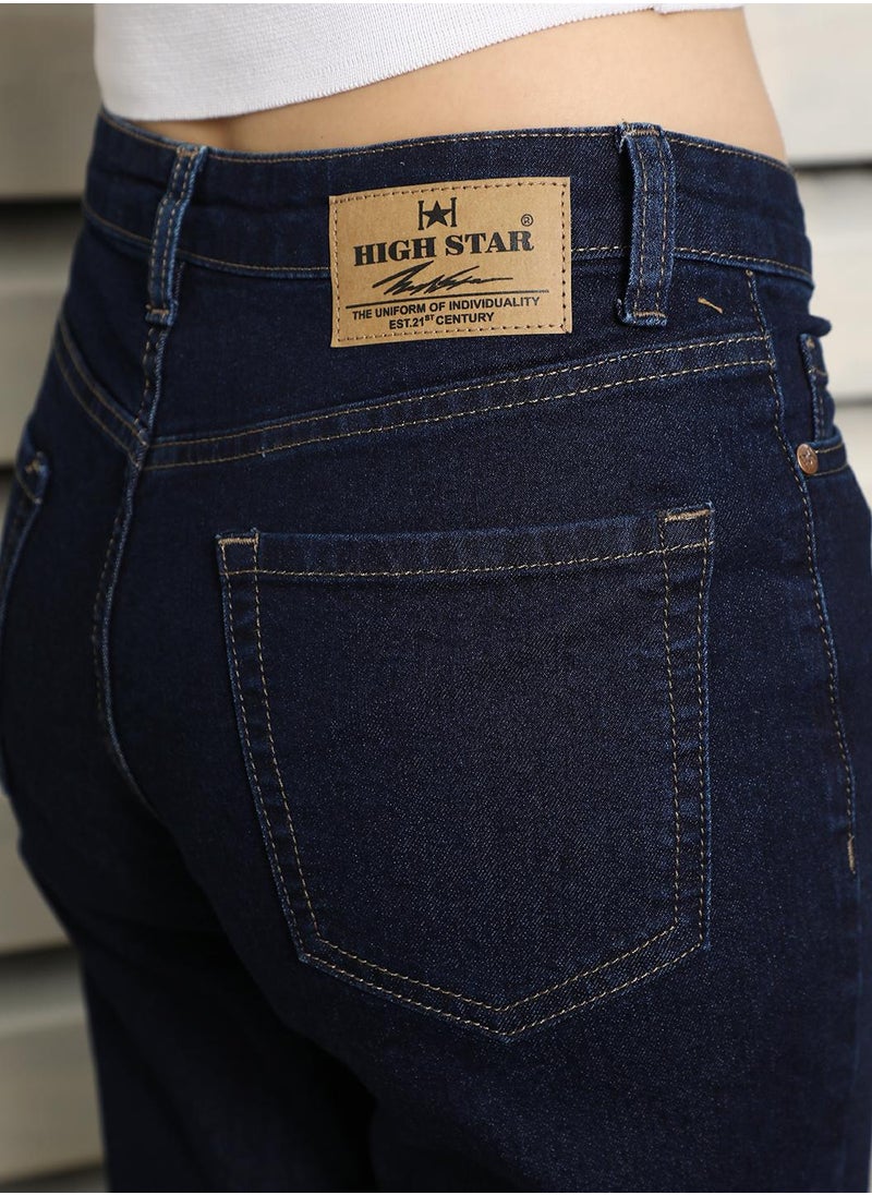 HIGH STAR - Indigo Slim Fit High-Rise Stretchable Jeans for Women - Image 1