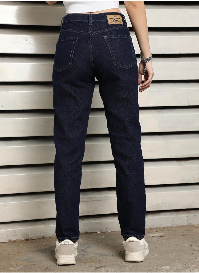 HIGH STAR - Indigo Slim Fit High-Rise Stretchable Jeans for Women - Image 1