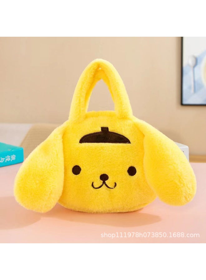 Strict Selection Of Plush Toy Manufacturers Small Monster Plush Bag Cute Toy Doll Bag Wholesale-Color:AD03 Pudding Dog Tote - Image 1