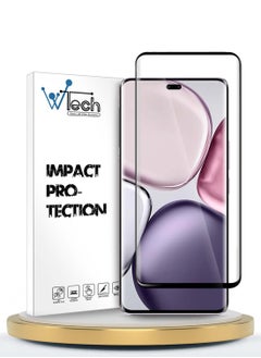 Wtech Honor X9c 5G 2024 / Honor Magic7 Lite 5G 2025 - Premium EDGE-PRO Full Glue Full Cover Tempered Glass Screen Protector (MSGPCN) - Clear/Black  - Image 1