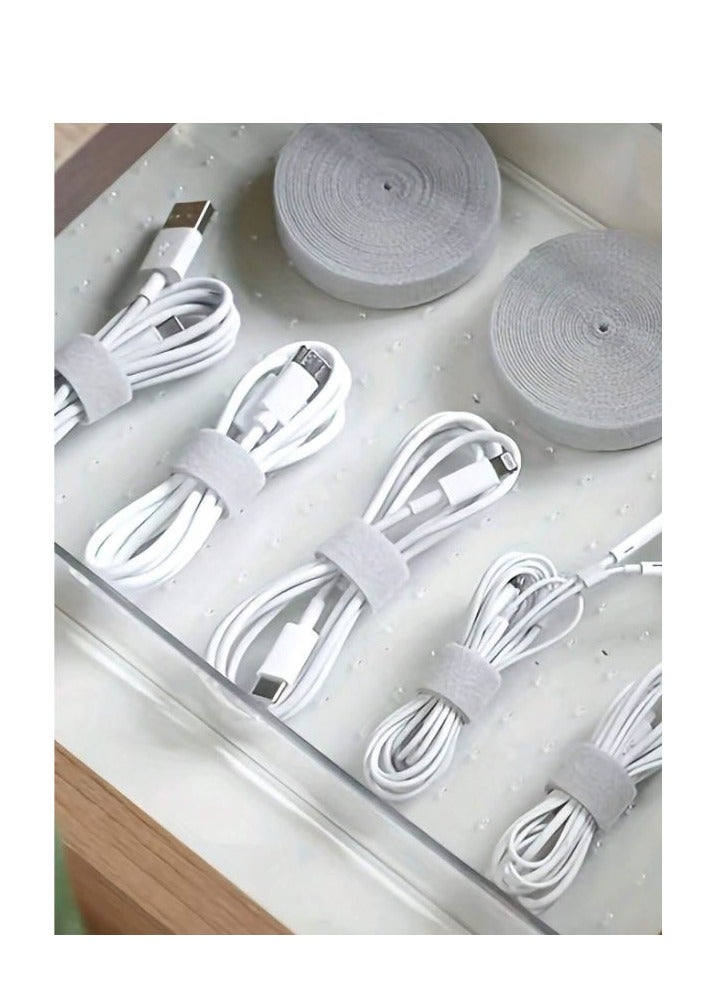 Cable Organizer Cable Management Wire Winder Tape Mouse Cord Management Ties Protector 5 M - Image 5