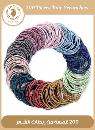 200-Piece Elastic Hair Bands Ties Ponytail Holders for Women and Girls Multicolor - pzsku/Z1160F9BD63D04C859597Z/45/1744772456/db342174-fc05-41ef-88bd-5fa502c40e1a