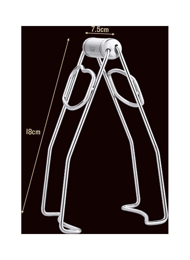 NIBEMINENT Stainless Steel Hot Plate Gripper Silver - Image 5