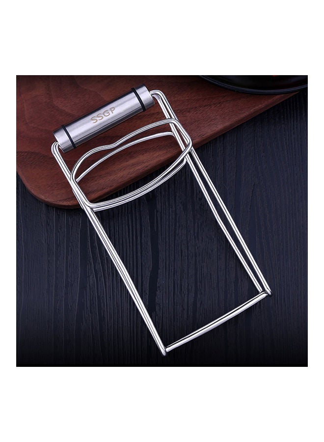 NIBEMINENT Stainless Steel Hot Plate Gripper Silver - Image 2