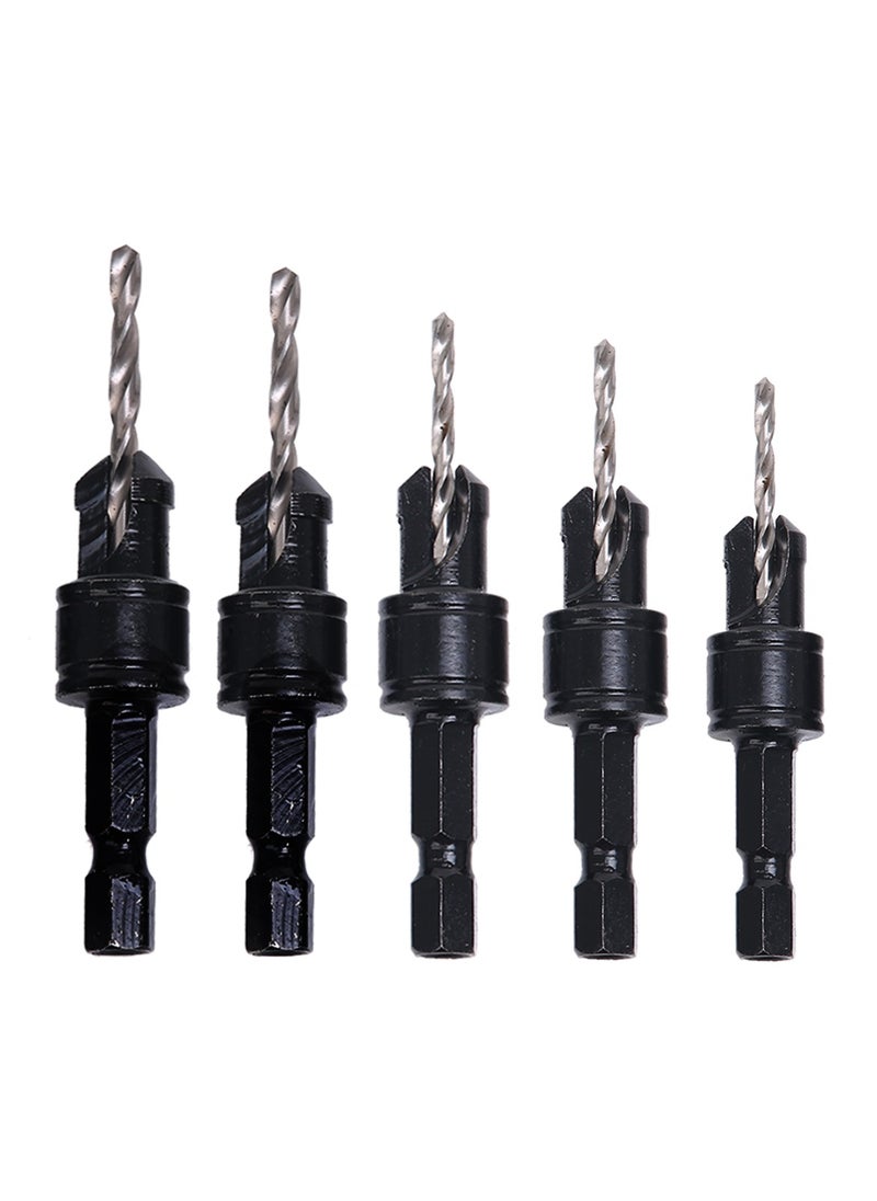 KSEIBI Countersink Drill Bits With Double Blister 5-PC Set, Size 2,2.5,2.75,3.25,3.5 MM, Drill Bits  for Metal, Wood, Stainless Steel, Carbon Steel, Wood, Plastic, Woodworking.  - Image 1