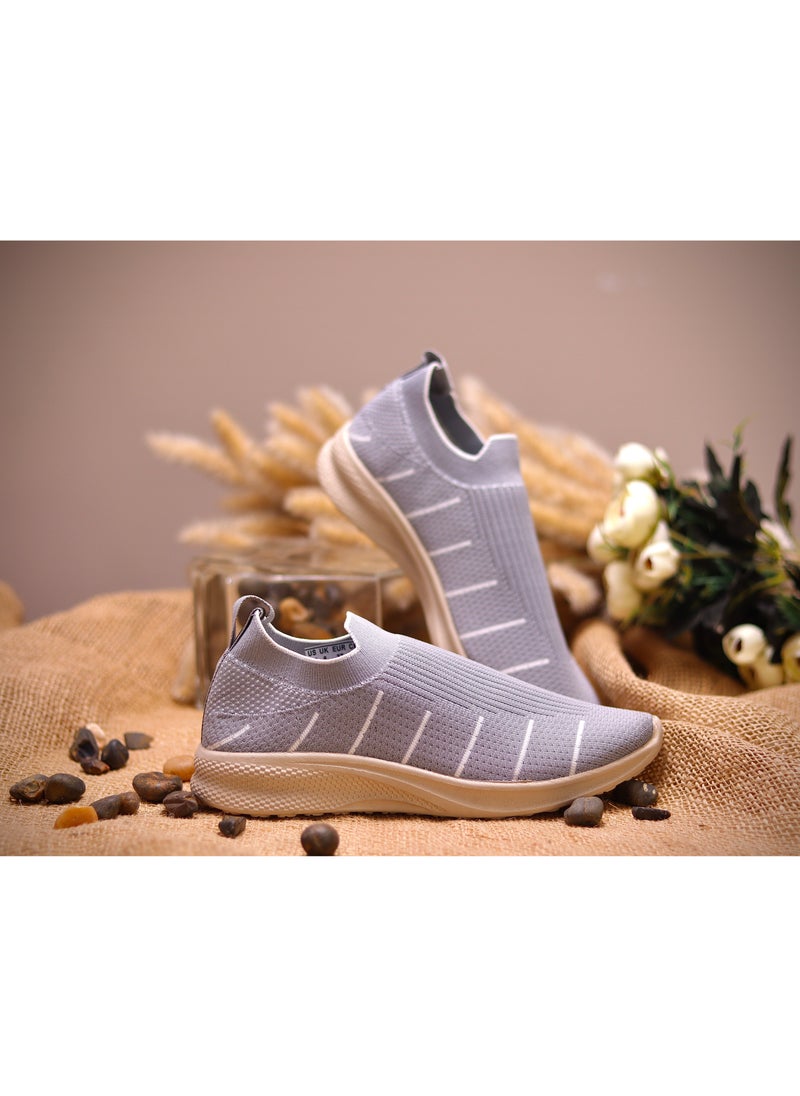 Tat Running and Walking Sneakers-gray  - Image 3