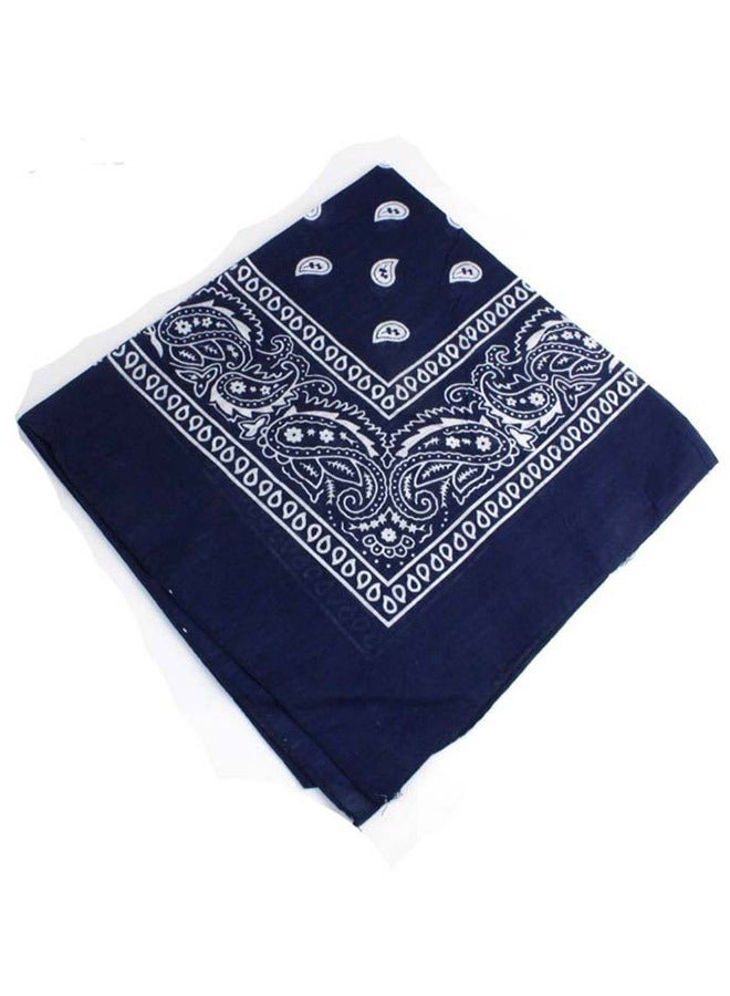 Hip-Hop Stylish Fashion Hair Band Navy Blue 55 x 55cm