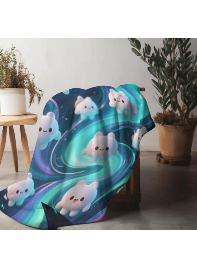 general Baby and children's cartoon flannel thin blanket (warm and comfortable, suitable for sleep, game use) 70cm*100cm - Image 4