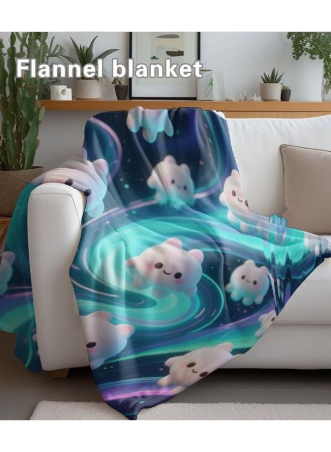 general Baby and children's cartoon flannel thin blanket (warm and comfortable, suitable for sleep, game use) 70cm*100cm - Image 5