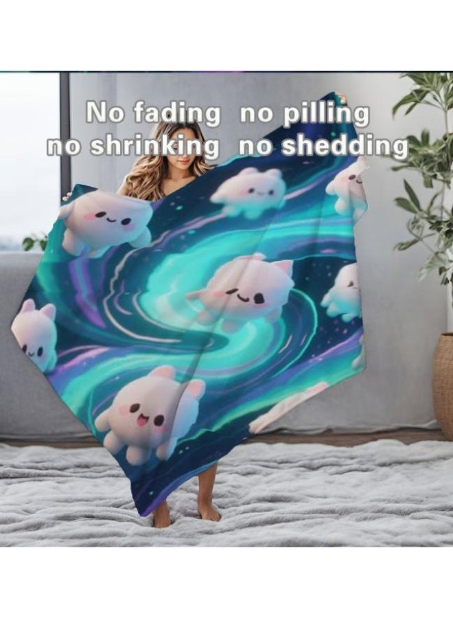 general Baby and children's cartoon flannel thin blanket (warm and comfortable, suitable for sleep, game use) 70cm*100cm - Image 3