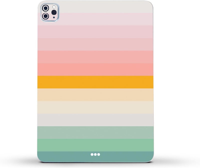 مايتي سكينز غلاف فينيلي قوي من MightySkins متوافق مع Apple iPad Pro 11" M2 الجيل الرابع (2022) - تصميم Horizon Stripes | واقي، متين، وفريد من نوعه | سهل التطبيق | مصنوع في الولايات المتحدة الأمريكية - Image 2