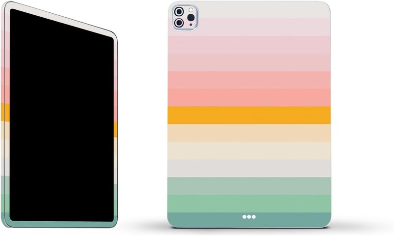 مايتي سكينز غلاف فينيلي قوي من MightySkins متوافق مع Apple iPad Pro 11" M2 الجيل الرابع (2022) - تصميم Horizon Stripes | واقي، متين، وفريد من نوعه | سهل التطبيق | مصنوع في الولايات المتحدة الأمريكية - Image 1