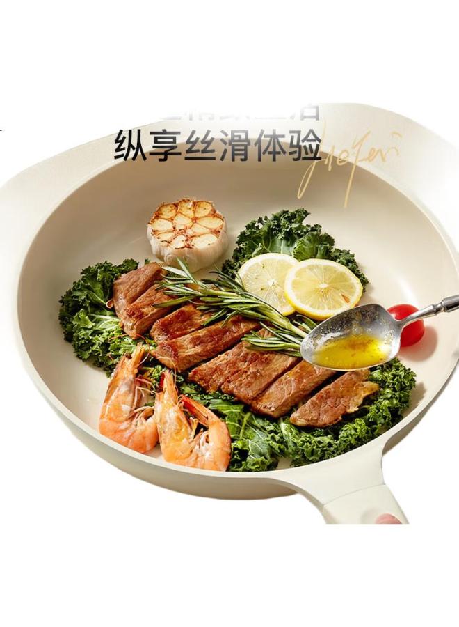 Redchef Red Kitchen Titanium Ceramic Non-Stick Frying Pan For Home Use, Suitable For Pancakes And Steak, Compatible With Induction And Gas Stoves - Image 3