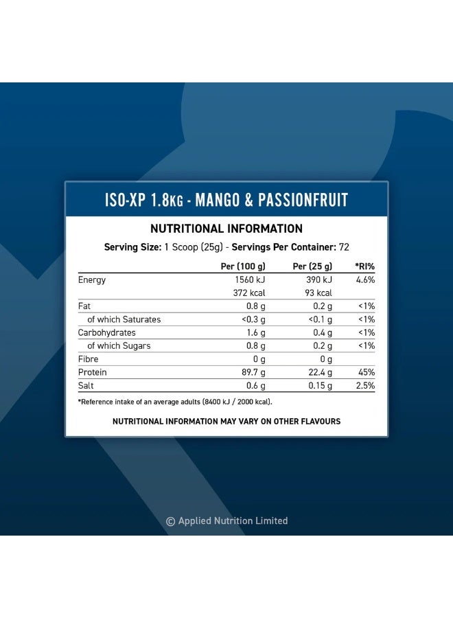 Applied Nutrition ISO-XP 1.8kg – Banana Flavor - Image 2