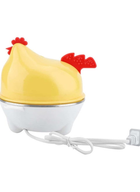Rapid Egg Cooker, 7 Egg Capacity Electric Egg Cooker, Multifunction Chicken Shape Rapid Egg Boiler for Hard Boiled Eggs, Poached Eggs with Auto Shut Off Feature
