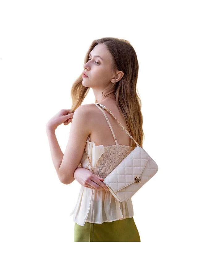 Vanessa Hogan Vh Women'S Handbag, Camellia Square Bag, Quilted Underarm Single-Shoulder Chain Bag, Spring And Summer New Style Crossbody Bag, Gift For Women - Image 2