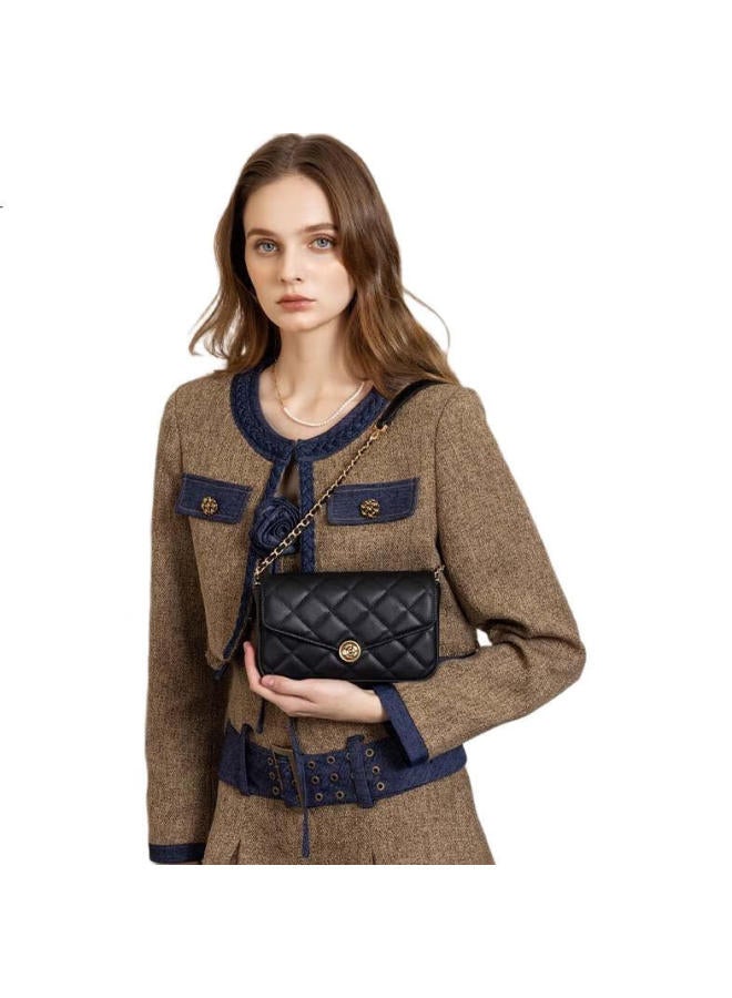 Vanessa Hogan Vh Women'S Handbag, Camellia Square Bag, Quilted Underarm Single-Shoulder Chain Bag, Spring And Summer New Style Crossbody Bag, Gift For Women - Image 3