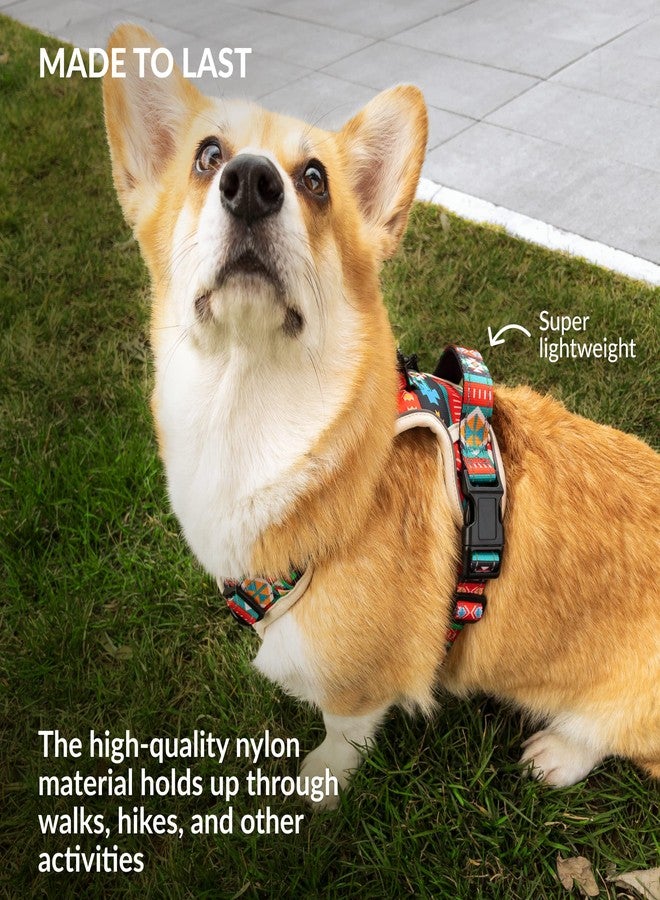 CollarDirect No Pull Reflective Dog Harness with Handle and Front Clip, Adjustible Soft Padded Vest for Small to Large Dogs Training and Walk (Size L, Pattern PT2) - Image 5