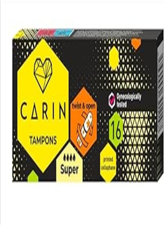 Carin Super Tampons - 16 Pieces - pzsku/Z1161C170902EEC9B6789Z/45/_/1722279775/a5dc59df-0776-4468-ba0d-a2ed02171a7c