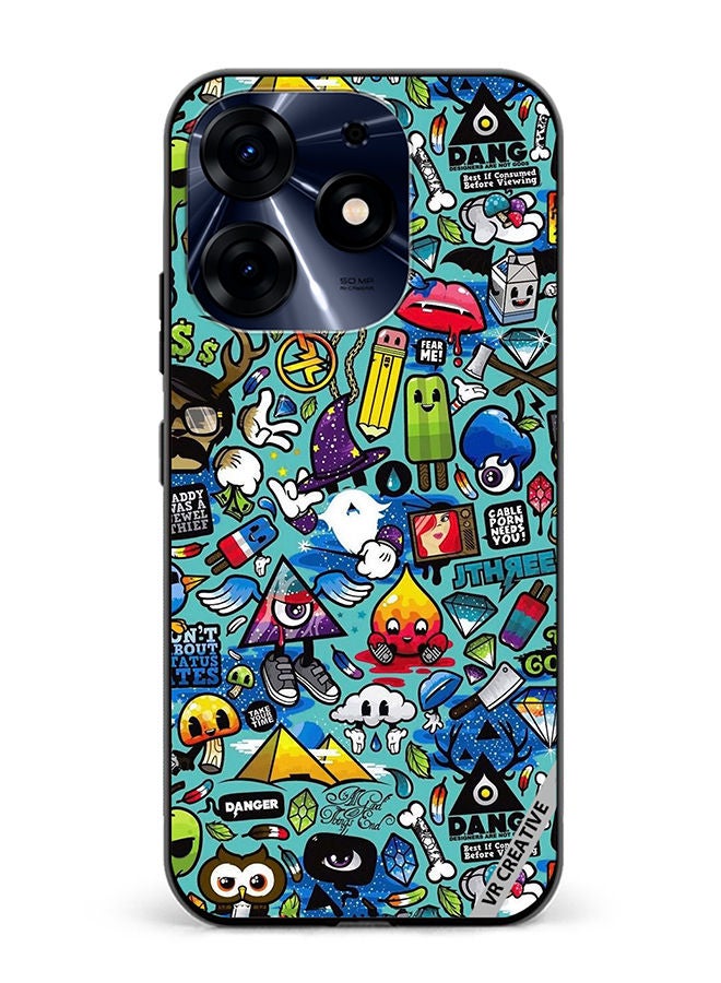 VR CREATIVE Protective Case Cover For Tecno Spark 10 Pro Coooloie Design Multicolour - Image 1