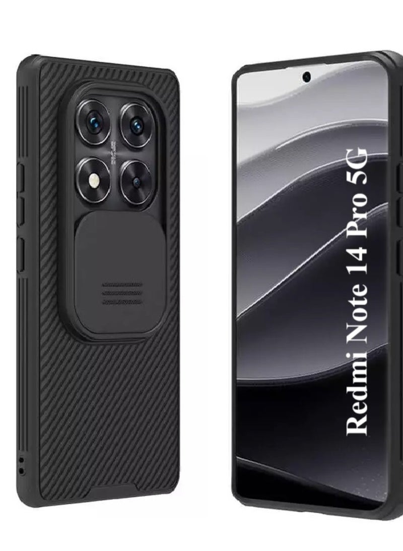 Nillkin CamShield Pro Case for Redmi Note 14 Pro with Slide Camera Cover, Drop Protection Shockproof Bumper, Anti-slip and Scratch Slim Phone Case - Image 1