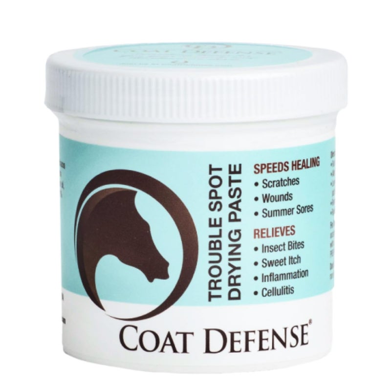 COAT DEFENSE Trouble Spot Drying Paste for Horses - Natural Equine Wound Care That Provides Safe & Effective Relief from Scratches, Sweet Itch, Summer Sores, Proud Flesh, Mud Fever, Girth Rot (24 Oz) - Image 1