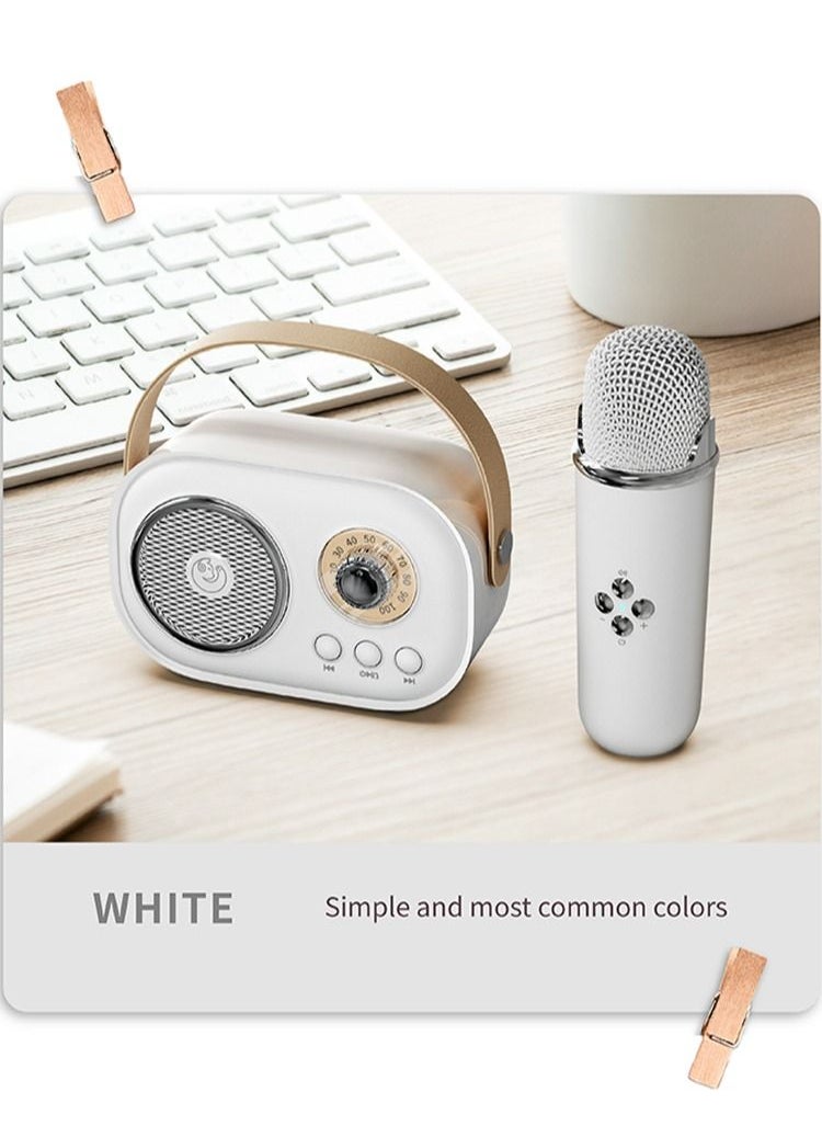 ULHYC - Karaoke Portable Wireless Bluetooth Speakers with Microphone One Click Original Vocal Elimination Auto Connection at Startup for Family Gatherings and Entertainment - Image 1