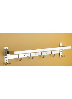 iSTAR iSTAR Stainless Steel Folding Towel Rack/Towel Stand/Towel Rod/Towel Hanger/Rack Shelf for Bathroom/Bathroom Accessories (24 Inch) (Silver)  - Image 4