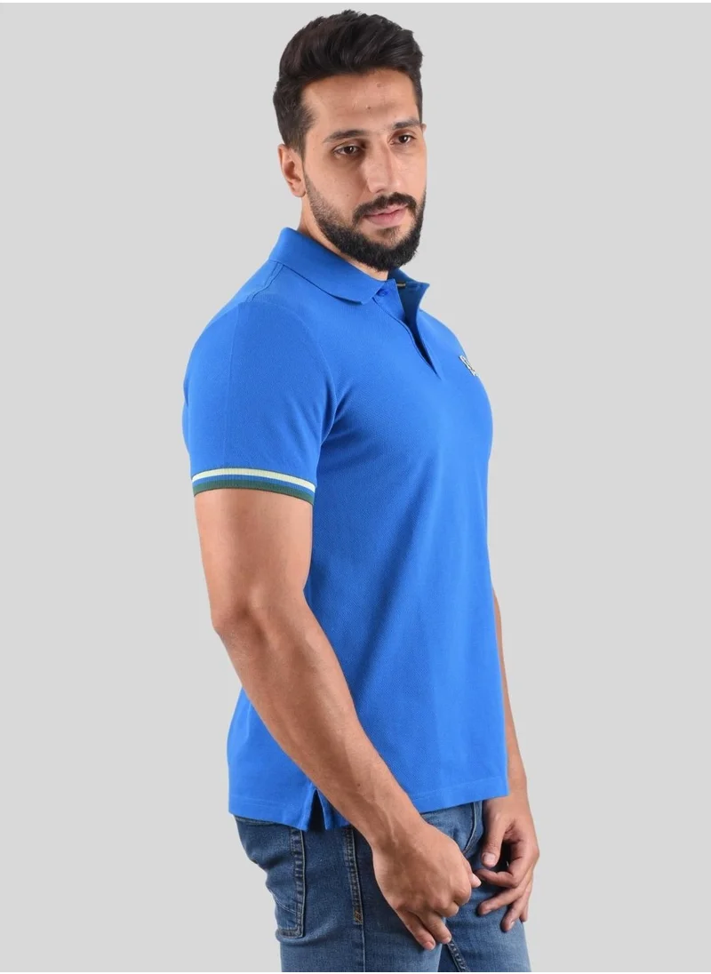 جيوردانو Men's Performance Polo Blue