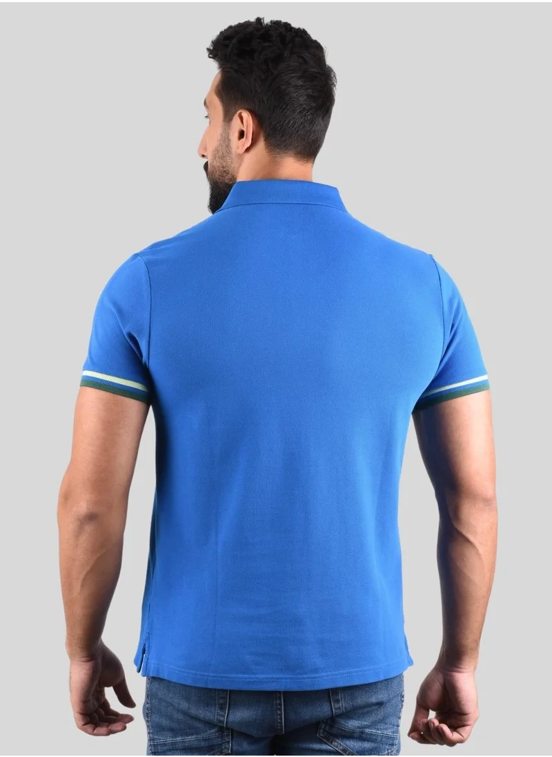 جيوردانو Men's Performance Polo Blue