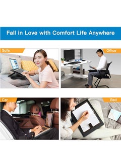 LENND Adjustable Lap Desk - with 8 Adjustable Angles & Dual Cushions Laptop Stand for Car Laptop Desk, Work Table, Lap Writing Board & Drawing Desk on Sofa or Bed  - Image 2