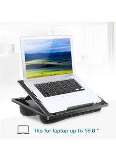 LENND Adjustable Lap Desk - with 8 Adjustable Angles & Dual Cushions Laptop Stand for Car Laptop Desk, Work Table, Lap Writing Board & Drawing Desk on Sofa or Bed  - Image 4