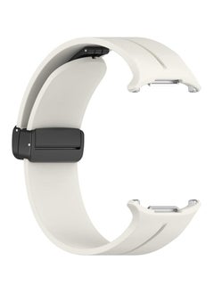 Compatible with Samsung Galaxy Watch Ultra Bands 47mm, Magnetic Silicone Band Compatible with Galaxy Watch 7 Ultra Band 2024 Replacement Strap for Men Women (Beige
