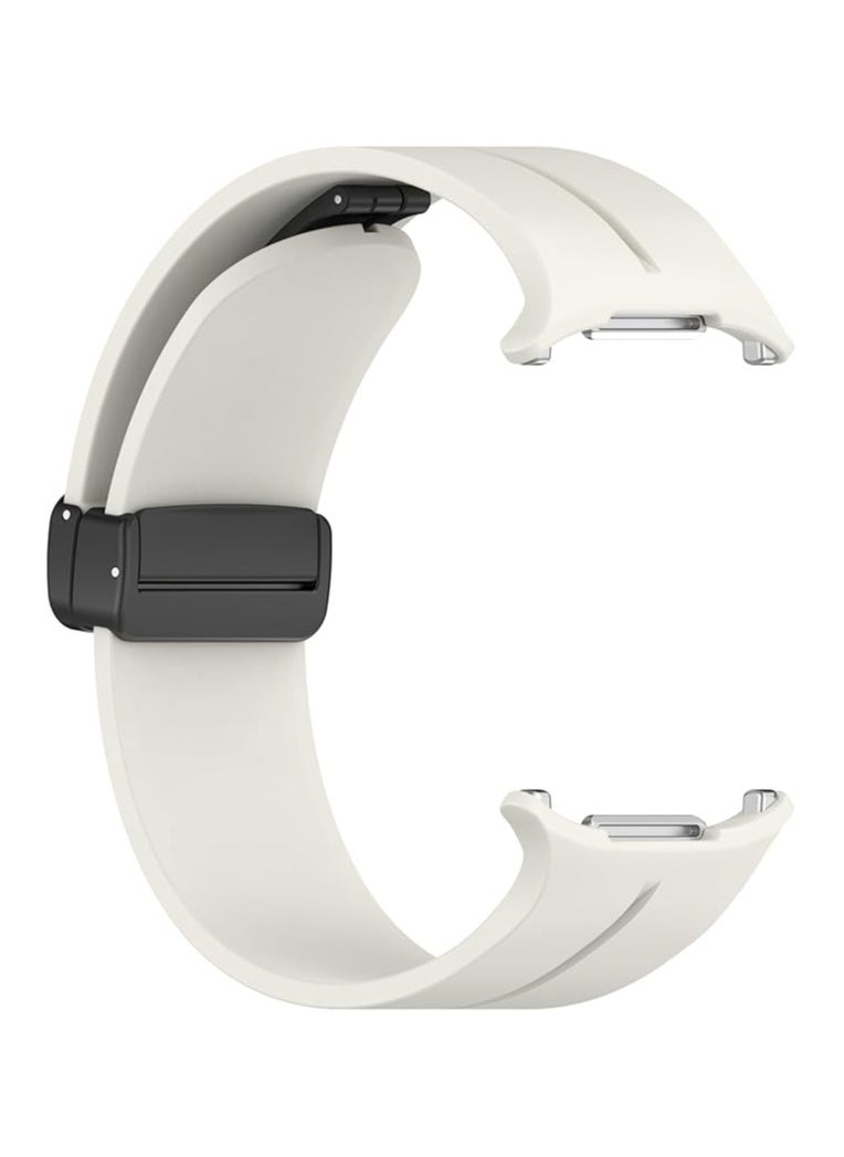 Generic - Compatible with Samsung Galaxy Watch Ultra Bands 47mm, Magnetic Silicone Band Compatible with Galaxy Watch 7 Ultra Band 2024 Replacement Strap for Men Women (Beige - Image 1