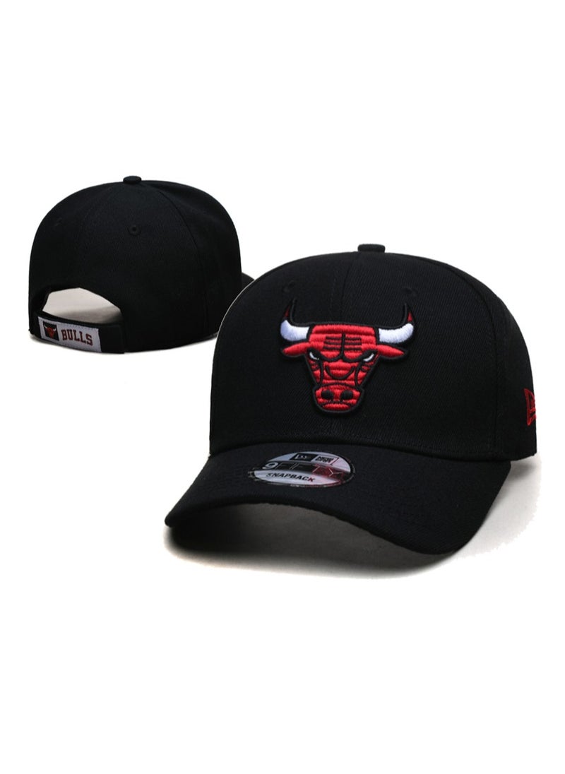 NEW ERA Chicago Bulls Men's Baseball Cap Adjustable Snapback Hat Embroidered Team Logo Sports Fan Gift 