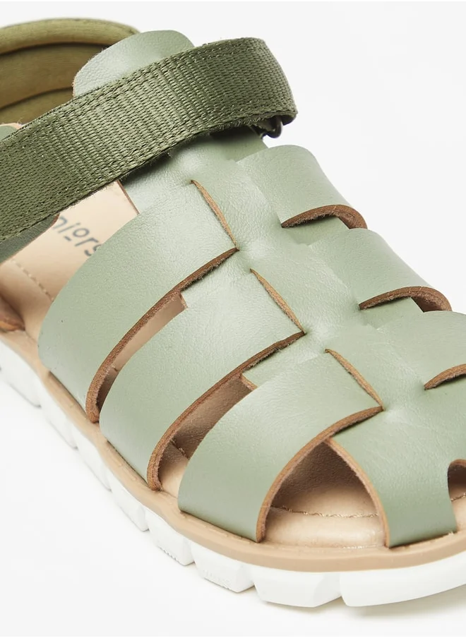 جونيورز Boys Fisherman Sandals With Hook And Loop Closure