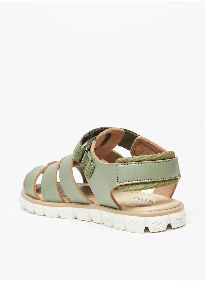 جونيورز Boys Fisherman Sandals With Hook And Loop Closure