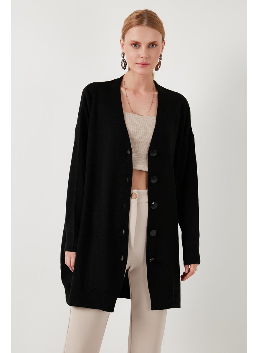 Lela V Neck Buttoned Knitted Cardigan Women's Cardigan 4616031  - Image 5